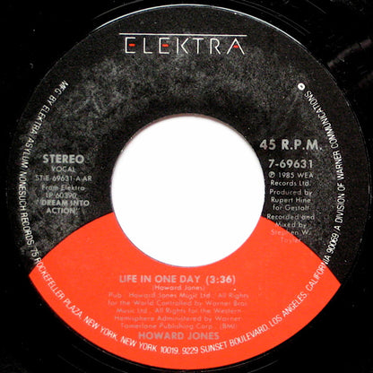 Howard Jones : Life In One Day (7", Single, ARC)