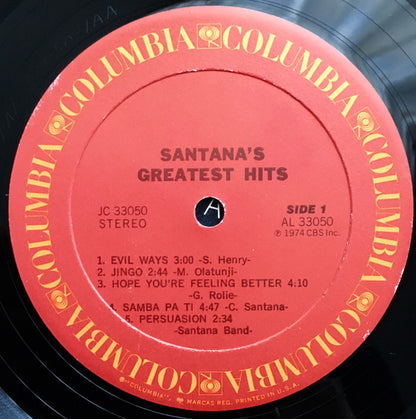 Santana : Santana's Greatest Hits (LP, Comp)