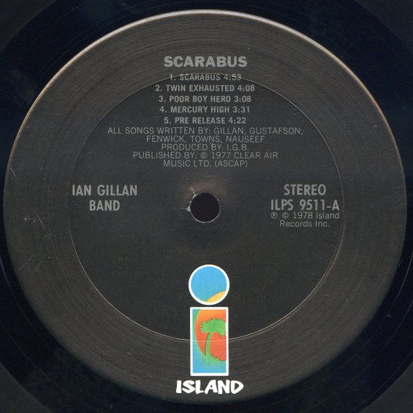 Ian Gillan Band : Scarabus (LP, Album, Pit)