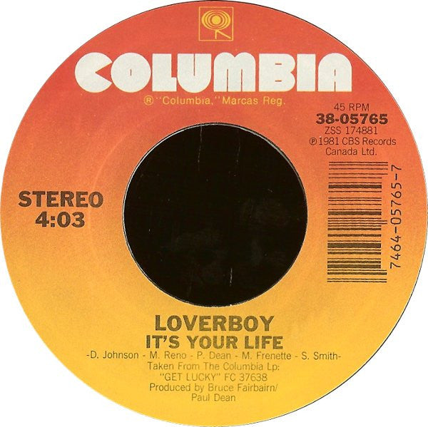 Loverboy : This Could Be The Night (7", Single, Styrene, Pit)