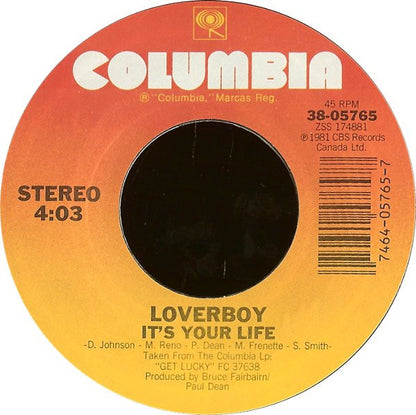 Loverboy : This Could Be The Night (7", Single, Styrene, Pit)