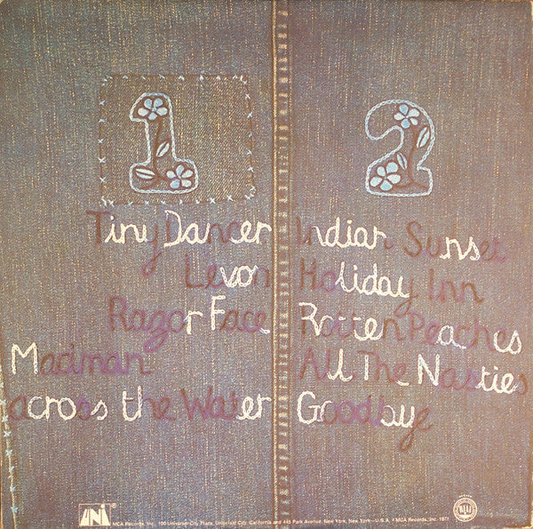 Elton John : Madman Across The Water (LP, Album, Gat)