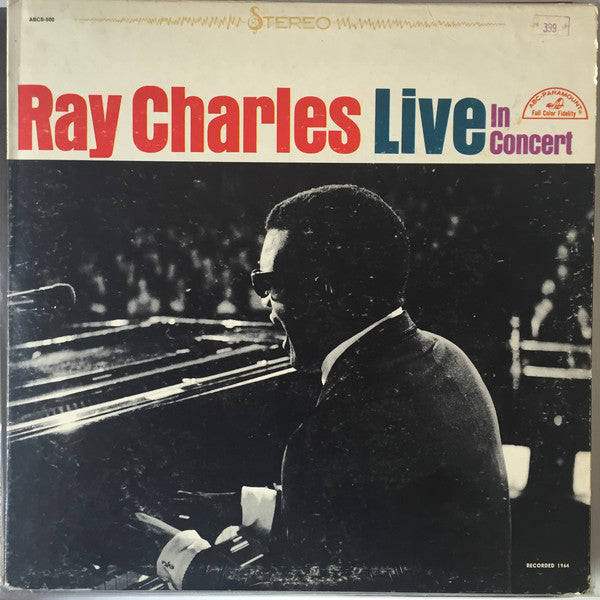 Ray Charles : Ray Charles Live In Concert (LP, Album, Club, Cap)