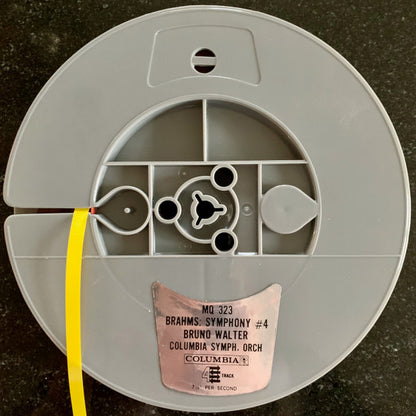 Johannes Brahms - Bruno Walter Conducting The Columbia Symphony Orchestra : Symphony No. 4 (Reel, 4tr Stereo, 7" Reel)