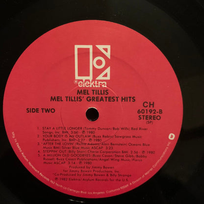 Mel Tillis : Mel Tillis' Greatest Hits (LP, Comp, Club)