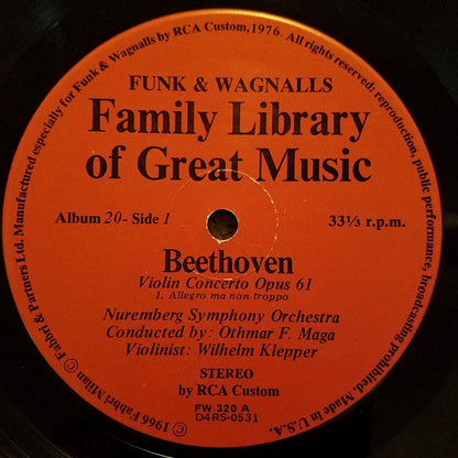 Ludwig van Beethoven : Violin Concerto Opus 61 / The Egmont Overture (LP)