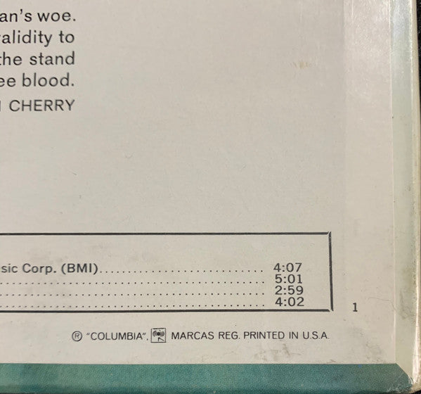 Johnny Cash : Bitter Tears (Ballads Of The American Indian) (LP, Album, Pit)