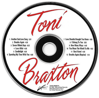 Toni Braxton : Toni Braxton (CD, Album)