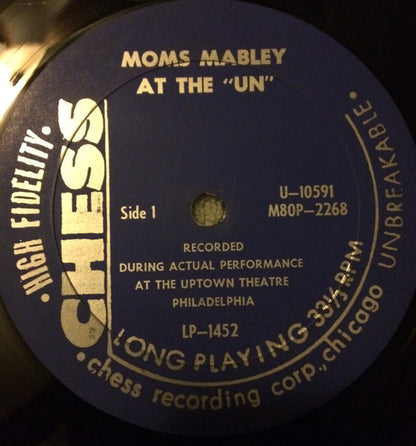 Moms Mabley : Moms Mabley At The 'UN' (LP, Album)