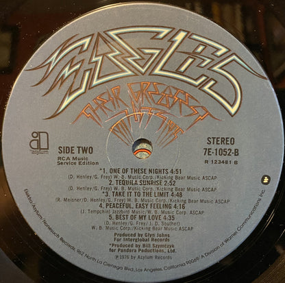 Eagles : Their Greatest Hits 1971-1975 (LP, Comp, Club, Ind)