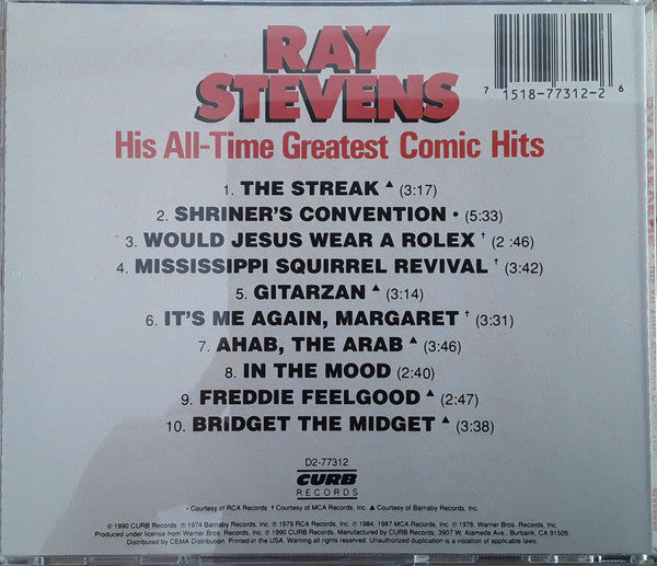 Ray Stevens : His All-Time Greatest Comic Hits (CD, Comp)