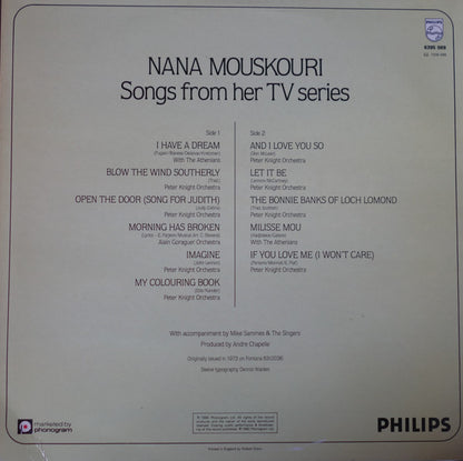 Nana Mouskouri : Songs From Her TV Series (LP, Album)