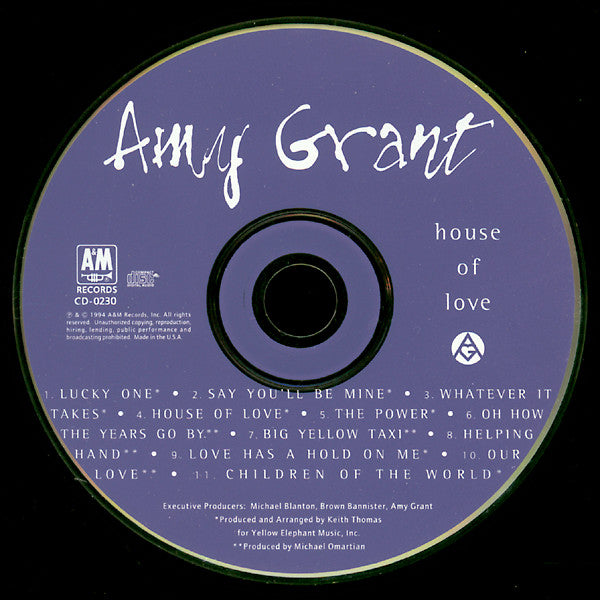 Buy Amy Grant : House Of Love (CD, Album, Club, ARC) Online for a