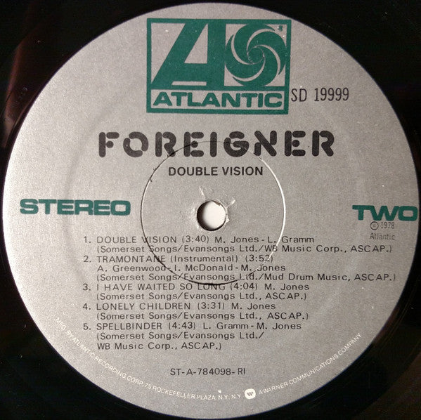 Buy Foreigner : Double Vision (LP, Album) Online for a great price