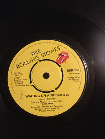 The Rolling Stones : Waiting On A Friend (7", Single)