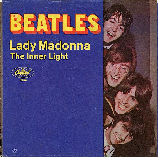 The Beatles : Lady Madonna / The Inner Light (7", Single, Mono, Scr)