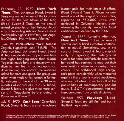 Blood, Sweat & Tears* : Blood, Sweat & Tears Greatest Hits (CD, Comp, RE, RP)