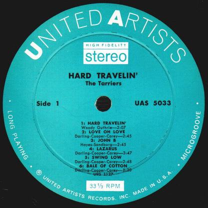 The Tarriers : Hard Travelin' (LP, Album)