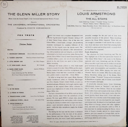 The Universal-International Orchestra / Louis Armstrong And His All-Stars : The Glenn Miller Story (LP, Album, RE, RP)