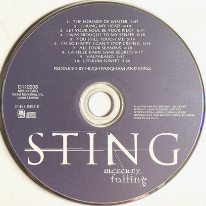 Sting : Mercury Falling (CD, Album, Club)