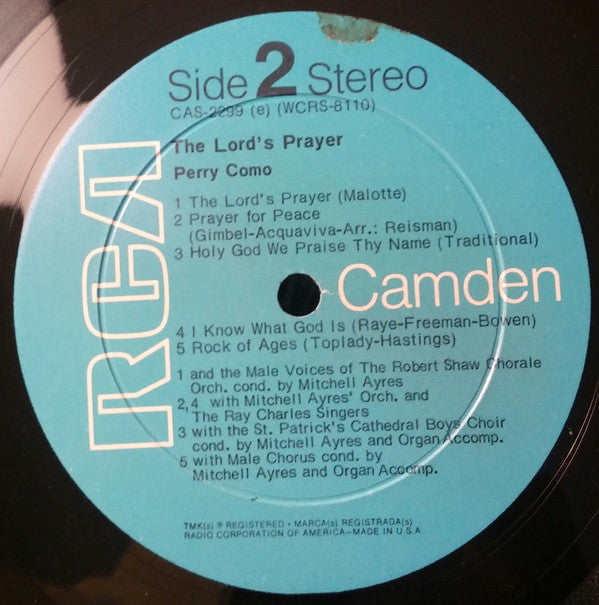 Perry Como : The Lord's Prayer (LP)