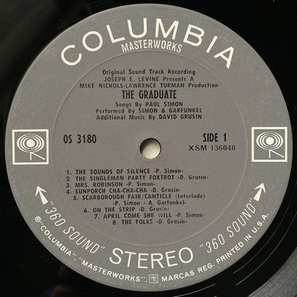 Simon & Garfunkel, Dave Grusin : The Graduate (Original Sound Track Recording) (LP, Album, San)
