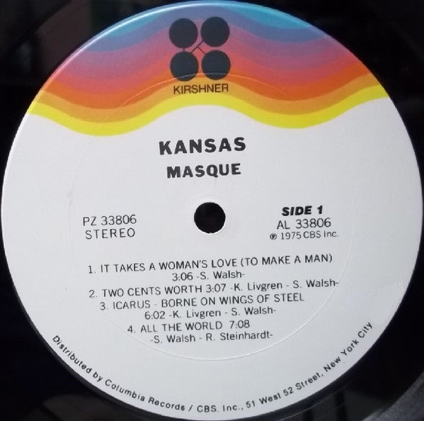 Kansas (2) : Masque (LP, Album, Pit)