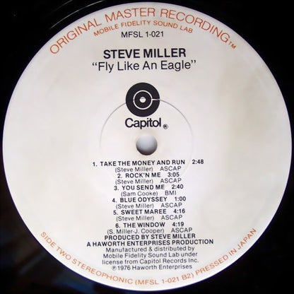 Steve Miller Band : Fly Like An Eagle (LP, Album, Ltd, RE, RM)