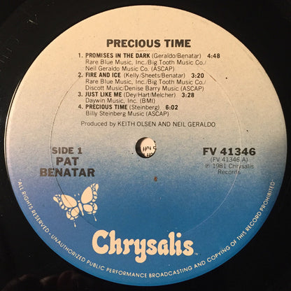 Pat Benatar : Precious Time (LP, Album, Club, RE)