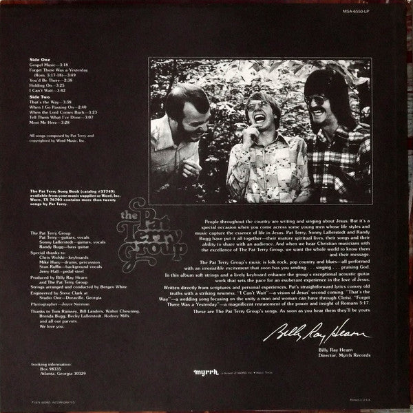 The Pat Terry Group : The Pat Terry Group (LP, Album, Gre)