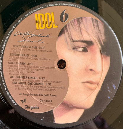 Billy Idol : Whiplash Smile (LP, Album, Club, CRC)