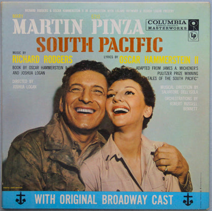 Rodgers & Hammerstein / Featuring Mary Martin, Ezio Pinza With "South Pacific" Original Broadway Cast : South Pacific (LP, Album, Mono, RE, Pit)