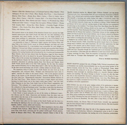 Rodgers & Hammerstein / Featuring Mary Martin, Ezio Pinza With "South Pacific" Original Broadway Cast : South Pacific (LP, Album, Mono, RE, Pit)