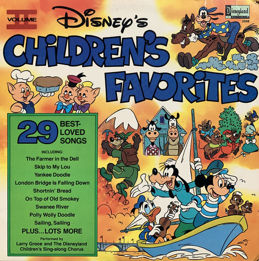 Larry Groce And The Disneyland Children's Sing-Along Chorus : Disney's Children's Favorites Volume II (LP, Album, All)
