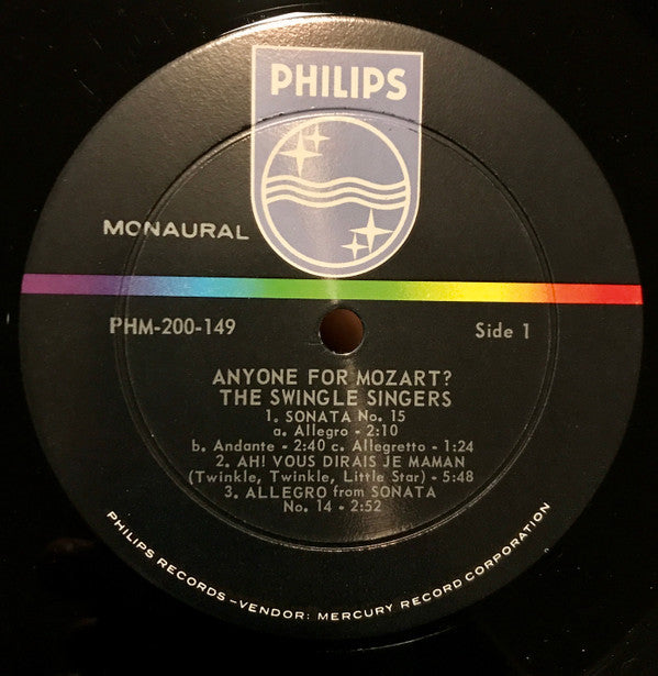 Les Swingle Singers : Anyone For Mozart? (LP, Album, Mono)