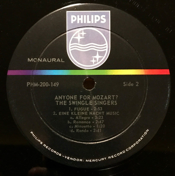 Les Swingle Singers : Anyone For Mozart? (LP, Album, Mono)