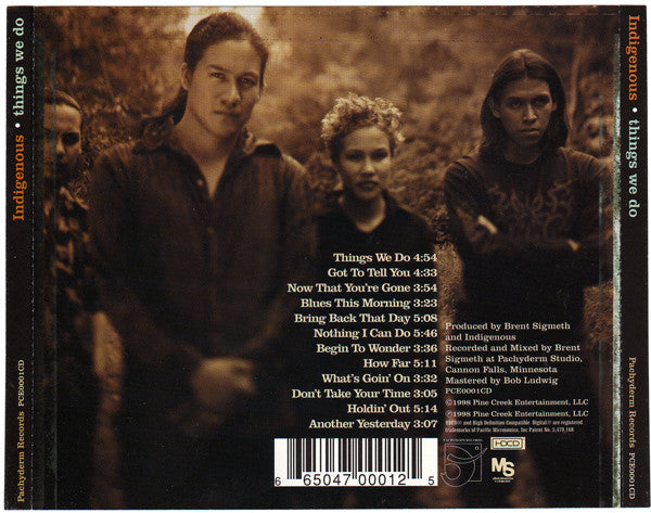 Indigenous (2) : Things We Do (HDCD, Album)