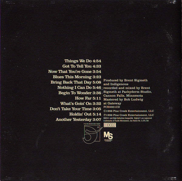 Indigenous (2) : Things We Do (HDCD, Album)