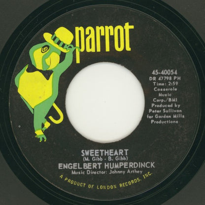 Engelbert Humperdinck : Sweetheart / Born To Be Wanted (7")