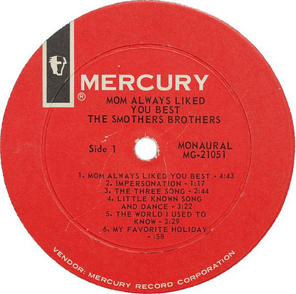 Smothers Brothers : Mom Always Liked You Best! (LP, Album, Mono, Rim)