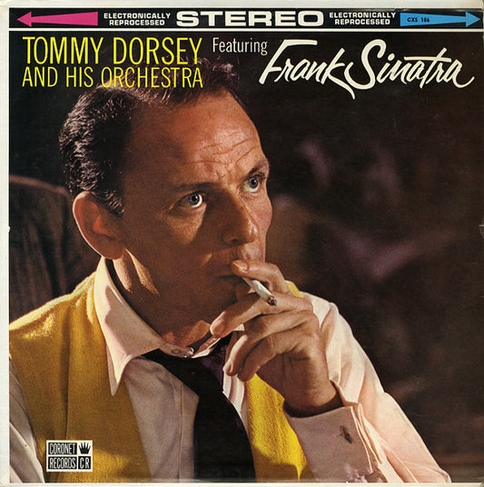 Tommy Dorsey And His Orchestra, Frank Sinatra : Tommy Dorsey And His Orchestra Featuring Frank Sinatra (LP, Album, Comp, RM, Red)