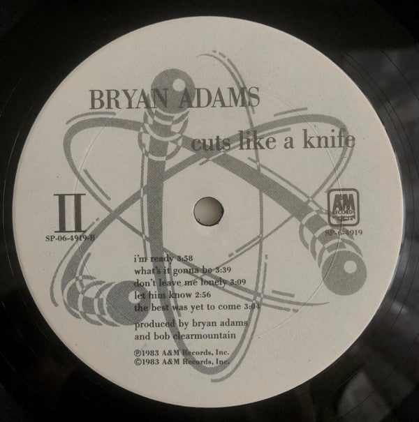 Bryan Adams : Cuts Like A Knife (LP, Album, Club, CRC)