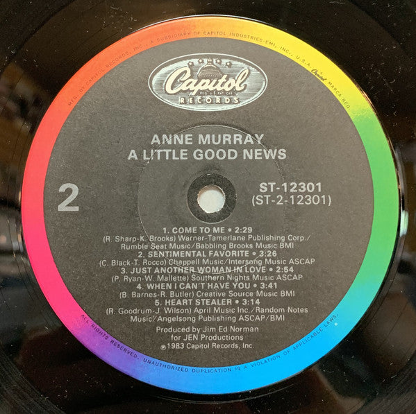 Anne Murray : A Little Good News (LP, Album, Win)