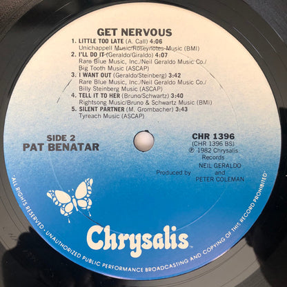 Pat Benatar : Get Nervous (LP, Album)