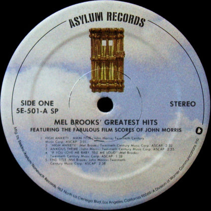 John Morris : High Anxiety - Original Soundtrack / Mel Brooks' Greatest Hits Featuring The Fabulous Film Scores Of John Morris (LP, Album, Comp, Spe)