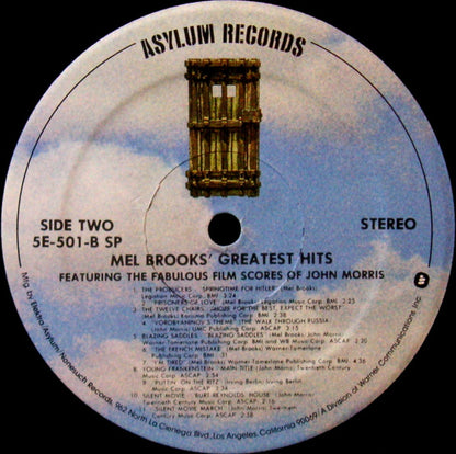 John Morris : High Anxiety - Original Soundtrack / Mel Brooks' Greatest Hits Featuring The Fabulous Film Scores Of John Morris (LP, Album, Comp, Spe)