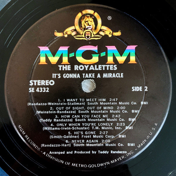 Buy The Royalettes : It's Gonna Take A Miracle (LP, Album, Dee