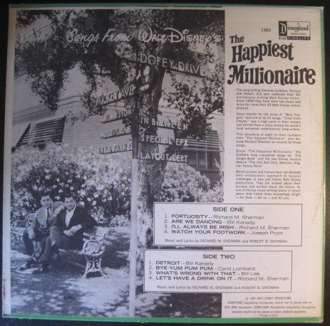 Various : Songs From Walt Disney's The Happiest Millionaire (LP)