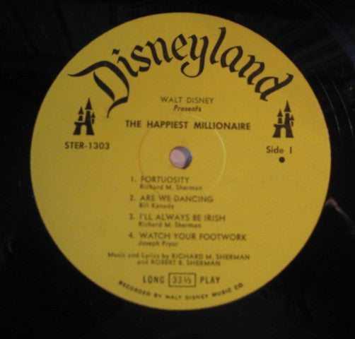 Various : Songs From Walt Disney's The Happiest Millionaire (LP)