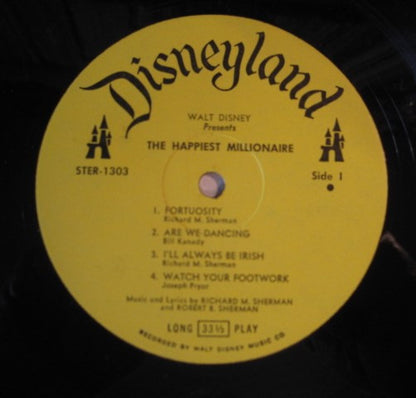 Various : Songs From Walt Disney's The Happiest Millionaire (LP)